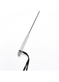 Черный кожаный стек с гладкой ручкой - 55 см. - Crazy Handmade - купить с доставкой в Ноябрьске