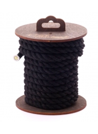 Черная хлопковая веревка для бондажа на катушке - 5 м. - Crazy Handmade - купить с доставкой в Ноябрьске