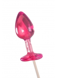 Розовый леденец  в форме анальной втулки со вкусом айриш крим - 29 гр. - Sosuчki - купить с доставкой в Ноябрьске