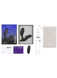 Черный анальный вибратор We-Vibe Vector+ - We-vibe - в Ноябрьске купить с доставкой