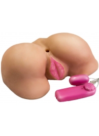 Вибровагина с двумя отверстиями и с выносным пультом - LOVETOY (А-Полимер) - в Ноябрьске купить с доставкой