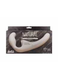 Бежевый безремневой страпон Temptation - Lola Games - купить с доставкой в Ноябрьске