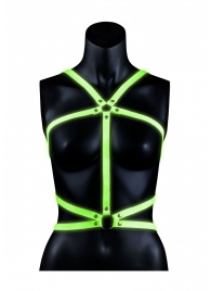 Портупея Body Harness с неоновым эффектом - размер L-XL - Shots Media BV - купить с доставкой в Ноябрьске