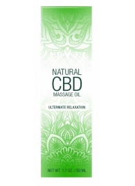 Массажное масло Natural CBD Massage Oil - 50 мл. - Shots Media BV - купить с доставкой в Ноябрьске