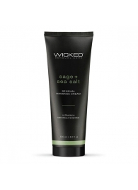 Массажный легкий крем WICKED Sage plus Sea Salt - 120 мл. - Wicked - купить с доставкой в Ноябрьске