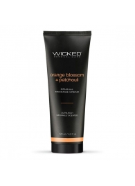 Массажный легкий крем WICKED Orange Blossom plus Patchouli - 120 мл. - Wicked - купить с доставкой в Ноябрьске