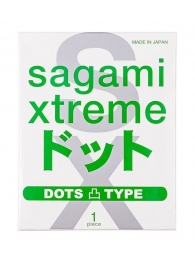 Презерватив Sagami Xtreme Type-E с точками - 1 шт. - Sagami - купить с доставкой в Ноябрьске