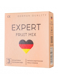 Ароматизированные презервативы EXPERT Fruit Mix - 3 шт. - Expert - купить с доставкой в Ноябрьске