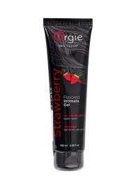 Интимный гель на водной основе Lube Tube Strawberry с клубничным вкусом - 100 мл. - ORGIE - купить с доставкой в Ноябрьске