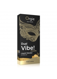 Съедобный гель Dual Vibe Pina Colada с эффектом вибрации и вкусом коктейля пина колада - 15 мл. - ORGIE - купить с доставкой в Ноябрьске