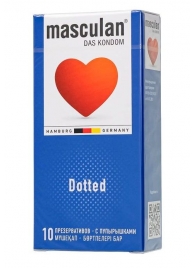 Презервативы с пупырышками Masculan Dotted - 10 шт. - Masculan - купить с доставкой в Ноябрьске