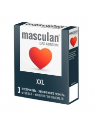 Презервативы увеличенного размера Masculan XXL - 3 шт. - Masculan - купить с доставкой в Ноябрьске