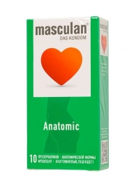 Презервативы анатомической формы Masculan Anatomic - 10 шт. - Masculan - купить с доставкой в Ноябрьске