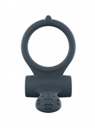 Серое перезаряжаемое эрекционное кольцо с вибрацией Power Clit - Dorcel - в Ноябрьске купить с доставкой