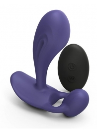 Темно-синий вибромассажер Witty P G Vibrator with Remote Control - Love to Love - в Ноябрьске купить с доставкой