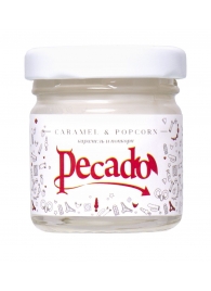 Массажная свеча Caramel   Popcorn - 35 мл. - Pecado - купить с доставкой в Ноябрьске