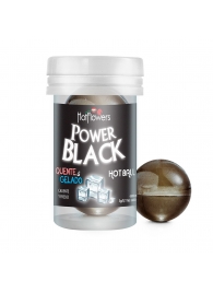 Интимный гель Power Black Hot Ball с охлаждающе-разогревающим эффектом (2 шарика по 3 гр.) - HotFlowers - купить с доставкой в Ноябрьске