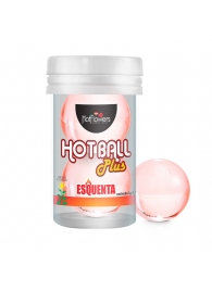 Лубрикант на масляной основе Hot Ball Plus с разогревающим эффектом (2 шарика по 3 гр.) - HotFlowers - купить с доставкой в Ноябрьске