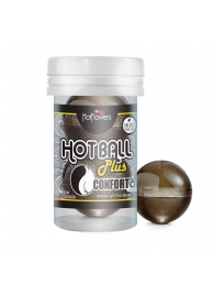 Анальный лубрикант на масляной основе Hot Ball Plus Conforto (2 шарика по 3 гр.) - HotFlowers - купить с доставкой в Ноябрьске