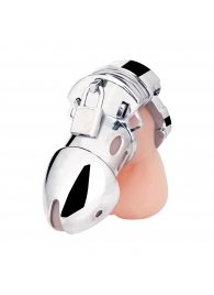 Клетка на пенис из металла Obedience Cock Cage - BlueLine - купить с доставкой в Ноябрьске