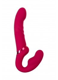 Малиновый безремневой страпон Lapis - 23 см. - Lovense - купить с доставкой в Ноябрьске