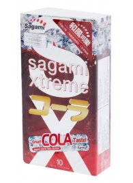 Ароматизированные презервативы Sagami Xtreme COLA - 10 шт. - Sagami - купить с доставкой в Ноябрьске