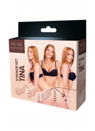 Набор из 3 мастурбаторов The Girl Next Door Tina - Dream Toys - в Ноябрьске купить с доставкой