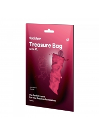 Розовый мешочек для хранения игрушек Treasure Bag XL - Satisfyer - купить с доставкой в Ноябрьске