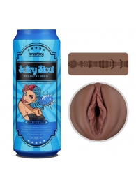 Коричневый мастурбатор-вагина Pleasure Brew Masturbator-Sultry Stout в банке - Lovetoy - в Ноябрьске купить с доставкой