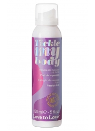 Массажная хрустящая пенка Tickle my body с ароматом маракуйи - 150 мл. - Love to Love - купить с доставкой в Ноябрьске