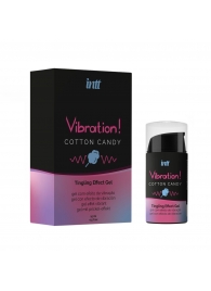 Жидкий вибратор Vibration Cotton Candy с ароматом сахарной ваты - 15 мл. - INTT - купить с доставкой в Ноябрьске