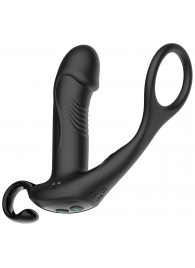 Черный пульсирующимй массажер простаты с вибрацией и пультом ДУ - 17,1 см. - Secwell - в Ноябрьске купить с доставкой