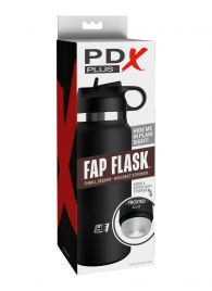 Черный мастурбатор в виде бутылки Fap Flask - Pipedream - в Ноябрьске купить с доставкой