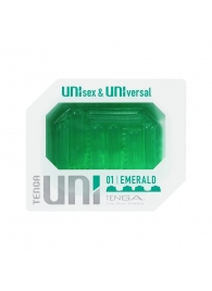 Зеленый мастурбатор-стимулятор Tenga Uni Emerald - Tenga - в Ноябрьске купить с доставкой