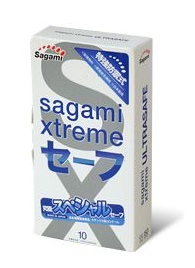 Презервативы Sagami Xtreme Ultrasafe с двойным количеством смазки - 10 шт. - Sagami - купить с доставкой в Ноябрьске