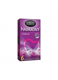 Презервативы с рёбрышками Domino Harmony - 6 шт. - Domino - купить с доставкой в Ноябрьске