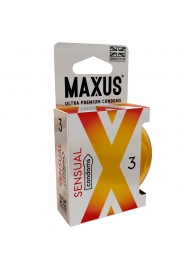 Презервативы анатомической формы Maxus Sensual - 3 шт. - Maxus - купить с доставкой в Ноябрьске