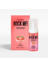 Жидкий вибратор Nuei Rock Me! с ароматом клубники - 20 мл. - Nuei cosmetics - купить с доставкой в Ноябрьске