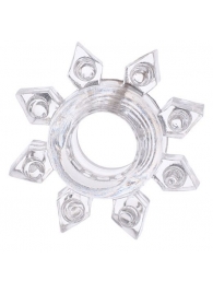 Прозрачное гелевое эрекционное кольцо-звезда - Toyfa Basic - в Ноябрьске купить с доставкой