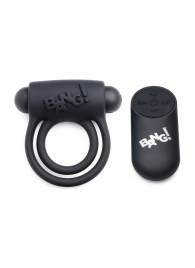 Черное эрекционное виброкольцо 28X Remote Control Vibrating Cock Ring   Bullet - XR Brands - в Ноябрьске купить с доставкой