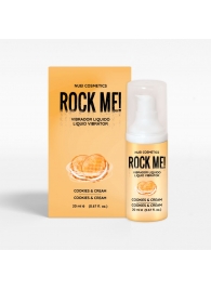 Жидкий вибратор Nuei Rock Me! с ароматом печенья и сливок - 20 мл. - Nuei cosmetics - купить с доставкой в Ноябрьске