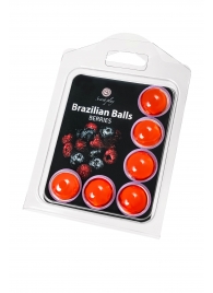 Набор из 6 шариков с массажным маслом Brazilian Balls с ароматом ягод - Secret Play - купить с доставкой в Ноябрьске