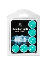 Набор из 6 шариков с массажным маслом Brazilian Balls с охлаждающим эффектом - Secret Play - купить с доставкой в Ноябрьске