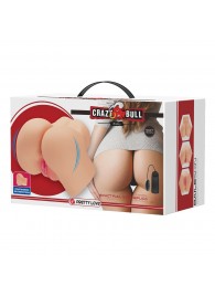 Телесный мастурбатор-полуторс Hailey с вибрацией - Baile - в Ноябрьске купить с доставкой