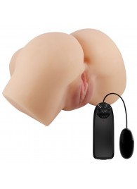 Телесный мастурбатор-полуторс Hailey с вибрацией - Baile - в Ноябрьске купить с доставкой