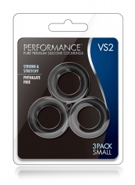 Набор из 3 черных эрекционных колец Black Small Penis Rings - Blush Novelties - в Ноябрьске купить с доставкой