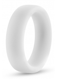 Белое люминесцентное эрекционное кольцо Silicone Glo Cock Ring - Blush Novelties - в Ноябрьске купить с доставкой