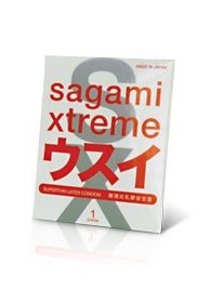 Ультратонкий презерватив Sagami Xtreme SUPERTHIN - 1 шт. - Sagami - купить с доставкой в Ноябрьске