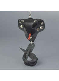 Черный кожаный брелок в форме кобры - Sitabella - купить с доставкой в Ноябрьске