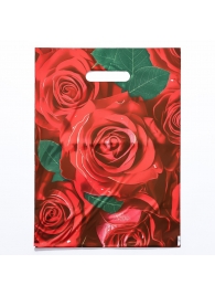 Пакет с цветочным принтом и вырубной ручкой (30х40 см) - Сима-Ленд - купить с доставкой в Ноябрьске